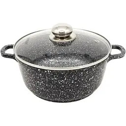 Каструля Styleberg із гранітним антипригарним покриттям 1.4 л 16см ST-3018 Чорна