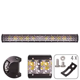 LED Балка додаткова фара 710x80x60 мм COMBO 180W 6000К 9-36V Корпус Алюміній (WLP-7134)