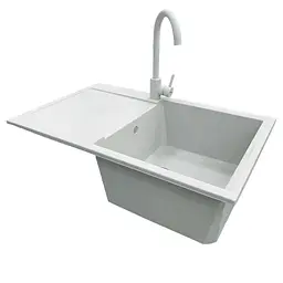 Кухонна мийка Adamant Horizon 780x495x230 old stone 1824296101510, Сірий - мініатюра 2