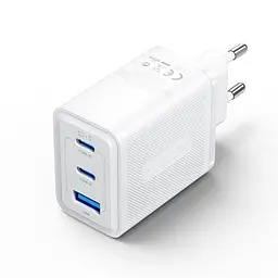 Зарядний пристрій Vention 2xUSB-C PD 65 Вт + 1xUSB QC 3.0 60 Вт GaN білий (FERW0-EU) - мініатюра 10