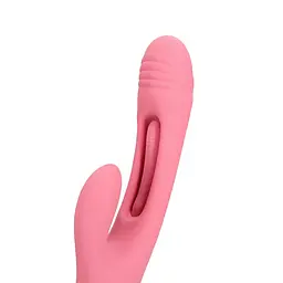 Вібратор-кролик Loveline G-spot Fluttering, 24.8 см (рожевий) - мініатюра 3