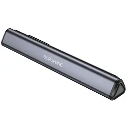 Автовізитка Borofone FC3 Ronny Black/Metal gray - мініатюра 3