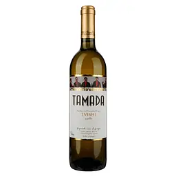 Вино Tamada Tvishi AOC, біле, напівсолодке, 11-14,5%, 0,75 л (201803)