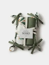 Набір рушників кухонних бавовна 100% SOHO Leaves 40х60 см 2 шт (BS 45523)