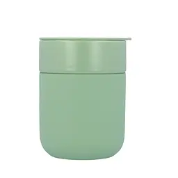 Кавові чашки 295 мл з кришками OldBro Cute Travel Mugs з захисним силіконовим чохлом Olive - мініатюра 2