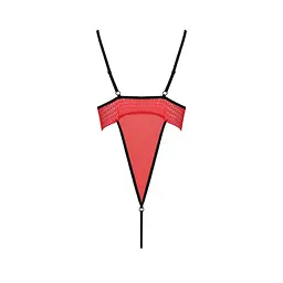 Боді з високим вирізом стегна Passion Exclusive AKITA BODY L/XL, red - мініатюра 6