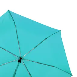 Жіноча складана парасолька повний автомат Happy Rain 96 см бірюзова - мініатюра 3