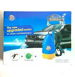Портативна автомобільна мийка CHEJIEBA 12V із занурювальним насосом і шлангом 8 м - мініатюра 2
