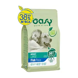 Сухий корм для собак Oasy Lifestage Adult Large риба 3 кг (8054329510148)