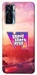TPU чохол Demsky GTA VI Vice City для TECNO Camon 17 Pro