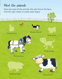 Poppy and Sam's Animals Sticker Book - мініатюра 4