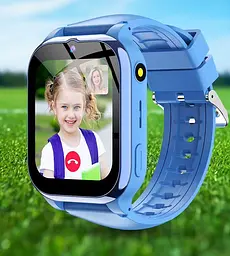 Дитячий розумний смарт-годинник Lemfo Y89 з ліхтариком, GPS, 4G SIM-картою, відеодзвінком, прослуховуванням та камерою для дітей Рожевий - мініатюра 7