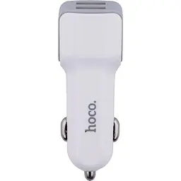 Авто зарядний пристрій Hoco Z23 2USB Lightning колір Білий - мініатюра 5