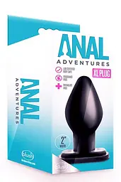 Анальна пробка Blush Anal Adventures XL Plug, 13.3 см (чорний) - мініатюра 4
