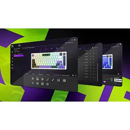 Клавіатура Hator Hellyberry HK60 Mechanical Linear RGB Wireless/Bluetooth/USB UA White/Violet (HK60_wireless) - мініатюра 12