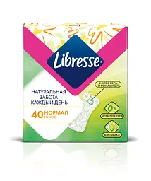 Ежедневные прокладки Libresse Натуральна турбота Нормал 40 шт. - мініатюра 2