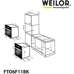 Духова шафа Weilor FTO6F11BK - мініатюра 21