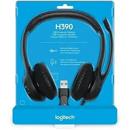 Гарнітура Logitech H340 Headset USB (981-000475) чорна 981-000475 - мініатюра 3