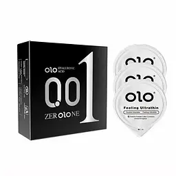Презервативи ультратонкі гладкі Olo Feelihg Ultrathin 0.01мм латексні Прозорий