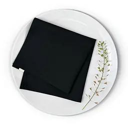 Набір серветок Cosas Panther 2 шт. 30х30 см чорний (Set-2Serviette_RanforsBlack_30) - мініатюра 4
