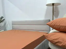 Простирадло на резинці Ecotton 140х200 см Ecotton помаранчевий Orange 24580 (24580) - мініатюра 2