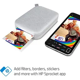 Портативний фотопринтер HP Sprocket 2x3 White (HPISPW) [141287] - мініатюра 5