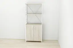Етажерка 3/60 Ferrum-decor Серії Конект із тумбою 144x60x28 Білий ДСП Сонома (FRD-104452) - мініатюра 2