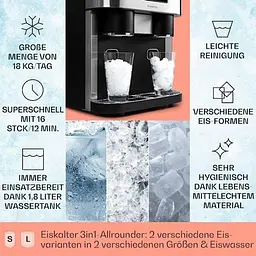 Льодогенератор Klarstein Eiszeit Crush (10034227) - мініатюра 3