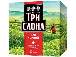 Чай фасованний зелений Три слона 100 г листовий