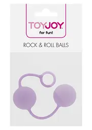 Вагінальні кульки Toy Joy RockRoll, 3.5 см, бузковий - мініатюра 2