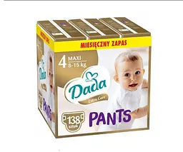 Підгузки-трусики Dada Extra Care Pants 4 MAXI 8–15 кг 138 шт (3 Pants4New)