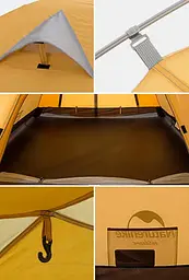 Намет тримісний Naturehike P-Series (CNK2300ZP028) темний оливковий - мініатюра 2