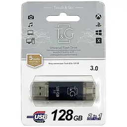 Флеш-накопичувач TG 009 Star Series 2in1 USB 3.0 (USB-A/C) - 128GB Чорний - мініатюра 3