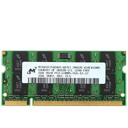 Оперативна пам'ять для ноутбука Micron SO-DIMM DDR2 2GB 667MHz PC2-5300 Б/В