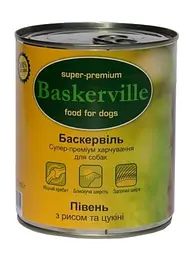 Вологий корм для собак Baskerville Півень з рисом і цукіні, 400 г