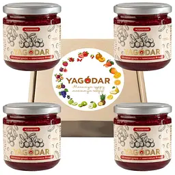 Джеми з низьким вмістом цукру YAGODAR Журавлина 4 шт (2184366733)
