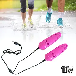 Електросушарка для взуття Shoes Dryer 220В 10W, рожева, розмір 16×5×4 см - мініатюра 2