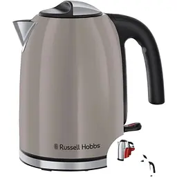 Russell Hobbs Електрочайник Russell Hobbs, 1.7 л, метал, мокко