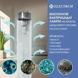 Лампочка Electrum T8 30W бактер. G13 (A-FG-0497) - мініатюра 2
