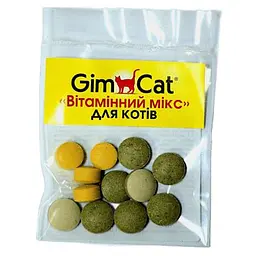Вітаміни GimCat «Вітамінний мікс» для котів, 12 шт