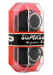 Вагінальні кульки Supersoft, 3.5 см, чорний - мініатюра 2