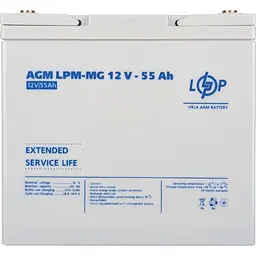 Акумулятор LogicPower AGM-MG 12V/55Ah/660Wh [3873] [109178] - мініатюра 4