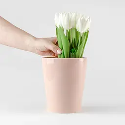 Горщик для квітів МВМ My Home, 16 см, рожевий (DH-FLOWERS-29 PINK) - мініатюра 2