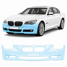 Антигравійна захисна бронеплівка за лекалами для BMW 7 Series F01/F02 2008-2015 - передній бампер
