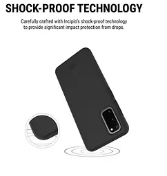Протиударний подвійний чохол Incipio DualPro SA-1056-BLK для Samsung Galaxy S20 5G UW Verizon (6.2") Black - мініатюра 7