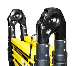 Драбина універсальна телескопічна GTM KME3034B 2x4 алюмінієва, 3400 мм (39419) - мініатюра 5
