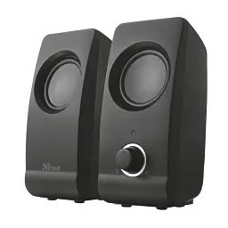 Колонки 2.0 Trust Remo, чорний, 8W, працює від USB, регулятор гучності на передній панелі (17595)