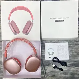 Повнорозмірні бездротові навушники-гарнітура Bluetooth з акумулятором Macaron MP90 з MP3 плеєром/AUX/microSD Червоні - мініатюра 5