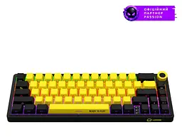 Клавіатура Lorgar KBP70MW Pro Wireless 65% Compact Black Yellow EN/UA (LRG-KBP70MW-YL-US)