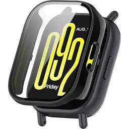 Чохол-накладка DK для Xiaomi Redmi Watch 5 Lite Пластик Gloss Glass Full Cover (black)